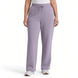 Puma Women's Purple Fleece Straight Leg Jogger Sweatpants Size 2XL XXL NWT